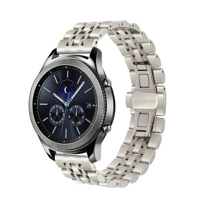 China Stainless Steel Galaxy Watch 46mm CREST Strap For Samsung Speed ​​S3 Frontier Huawei Watch GT Strap 20mm 22mm Watch Band Strap Watch Band Belt for sale