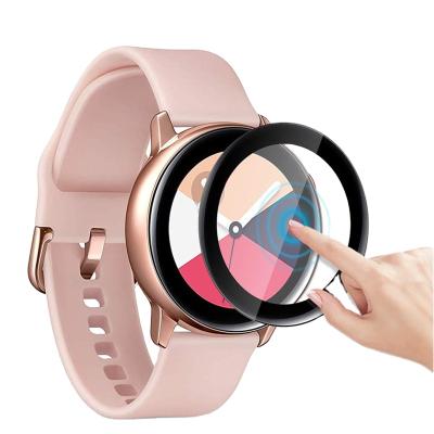 China Plastic Active2 Glass For Samsung Galaxy Watch 2 Active 44mm 40mm/46mm/42mm Speed ​​S3 Frontier/S2/Sport 3D HD Full Screen Protector Film for sale