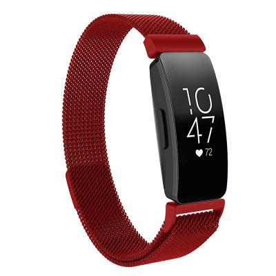 China Stainless Steel For Fitbit Inspire HR/ace2 Band Replacement Milanese Loop Strap Magnetic Stainless Steel Betl Strap For Fitbit Inspire for sale