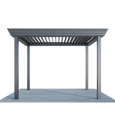 China Easily Assembled Electric Remote Control Aluminum Garden Buildings Outdoor Rainproof Sunshade Metal Arches, Arbors, Pergolas for sale