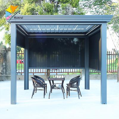 China Easily Assembled All Weather Outdoor Electric Aluminum Pergola for sale