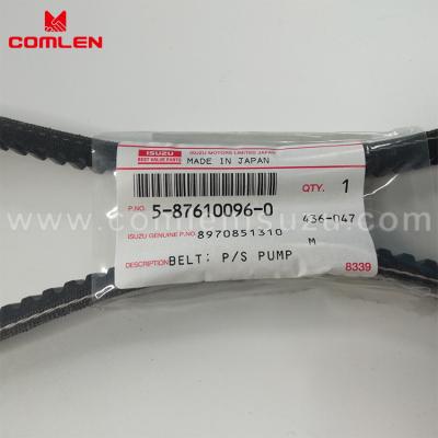 China NKR rubber 4JB1 5-87610096-0 8-97085131-0 power steering pump belt 5876100960 8970851310 for ISUZU for sale