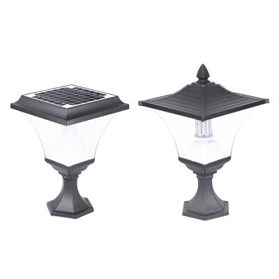 China Würfel Licht-Garagen-Zaun-Decorations-Postenlampe der Gussaluminium-Solarsäulen-30W zu verkaufen