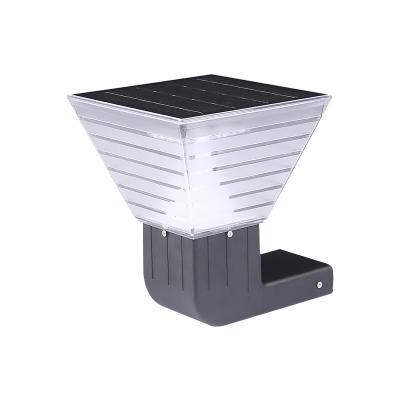 China Plattform des Quadrat-20W zu Dawn Solar Powered Wall Lights verbesserte Solarzaun Lamp 100lm zu verkaufen