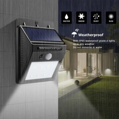 China luces solares del sensor de movimiento de la seguridad 6000K al aire libre con la batería de litio 1200mah en venta