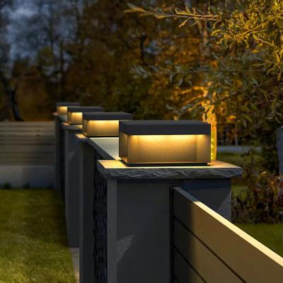 China 3000K Easy Install Stainless Steel Solar Pillar Light , Columns LED Outdoor Solar Lights for sale