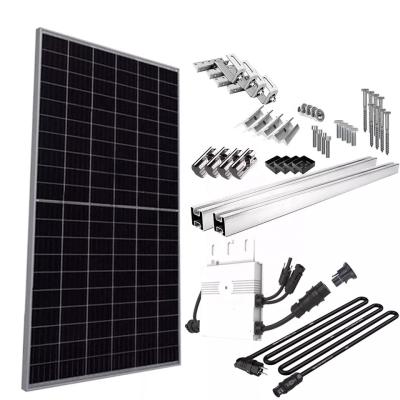 China Kristallene Balkon-Sonnensystem-monoplatte auf Gitter 800W mit Klammer zu verkaufen