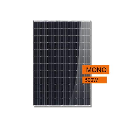 China Hohe Leistungsfähigkeit genehmigte schwarzes Mono-celll 500W Sonnenkollektor-Digital-Glas mit CER RoHS zu verkaufen