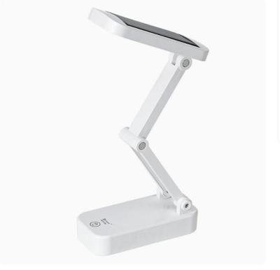 China 24LED Touch Sensor Dimmable Solar Table Lamp Rechargeable Foldable Solar Desk Lamp for sale