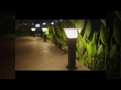 Bollard LED Solar Pathway Lights IP65 Weather Resistant For Courtyards