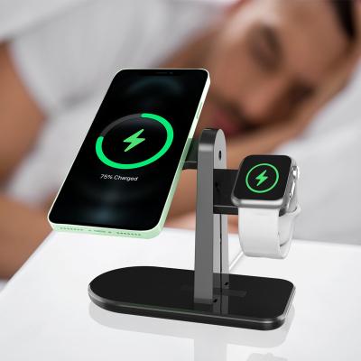 China Mobile Phone Adjustable Multifunctional Stand Holder Desktop Charging Station for Phone and Watch for sale