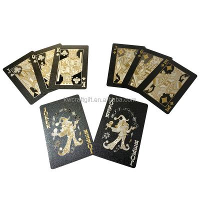 China China Luxury Foil Black Playing Cards Customized Printing Factory Price Black Playing Cards For Casino Party Game for sale