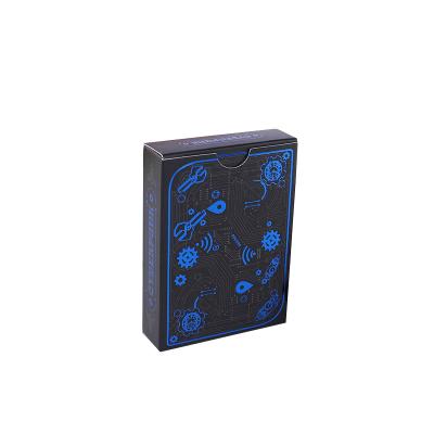 China High Quality Bar Decoration Gold Stamping Blue Paper Playing Cards For Party Fun for sale