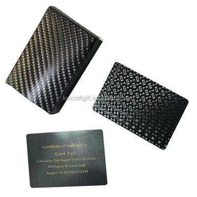 China High Quality China Black Foil Playing Cards For Casino Party Game Customized Printing Factory Price for sale