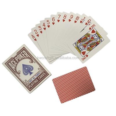 China Durable Plastic Playing Cards With Paper Box Red PET High Quality Card for sale