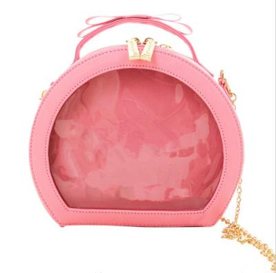 China Show ITA Bags Hot Selling Custom Ita Bag Fashion Shoulder Bag With Clear Window Pin Bag Made To Order for sale