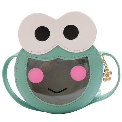 China New Design Fashion PVC Cute Frog Girls Pu Leather Cross Custom Clear Itabag Purse Small - Body Ita Bag for sale