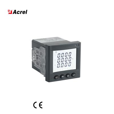 China RS485/Analog Output Acre AMC72-AI3 Three Phase LED Panel Current Meter with Four Keys to Set Parameters for Current Monitoring for sale