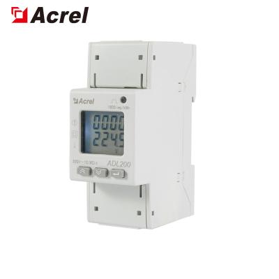 China Digital Power Consumption Monitoring Acrel ADL200 Single Phase KWH Meter With RS485 Communication LCD Display for sale