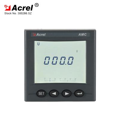 China RS485/Analog Output Single Phase Acrel 300286.SZ AMC72L-DV Factory LCD Display DIGITAL Analog DC VOLTMETER Solar System DC Voltmeter for sale