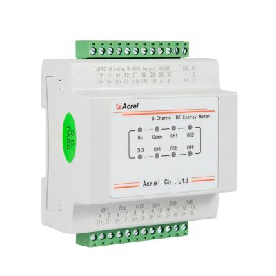 China Acrel AMC16-DETT DC Power Meter Multichannel Din Rail with RS485 Connect to Shunts for Database AMC16-DETT for sale