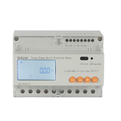 China Smart Digital Three Phase Ampere Volt Power Energy Energy Meter With RS485 W Meter 220 Volt Watt Meter ADL3000E for sale