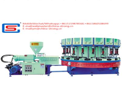 China Factory AUTOMATIC ROTARY TYPE DIRECT INJECTING AND FORMING MACHINE FOR MONO-COLOR LEISURE AND SPORTS SHOES for sale