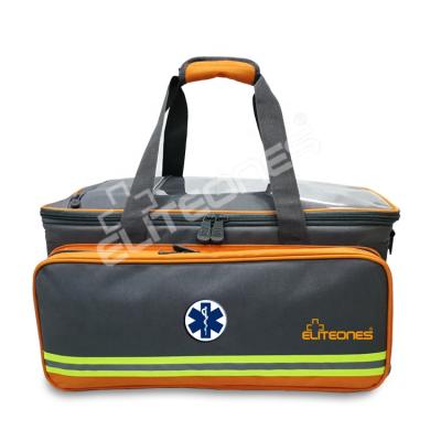 China Professional Fabric 600D Professional Washable Waterproof Ambulance Rescue AED Bag For Rescue Advanced Support Escape 600D Rescue Firefighting Bag for sale