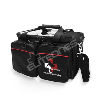 China 600D fabric; washable & Water Proof Doctor Visiting Bag Medical Pet Health Care Customized Multifunctional Bag Pet Treatment Vet Veterinary Bag for sale