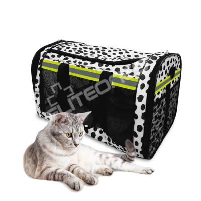 China Breathable Pet Cage Carrier Bag Pet Gas Permeability Business Anti-Scratch Snack Pouch Sided Cat Dog Outdoor Travel Bag for sale