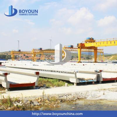 China Bridge Construction Boyoun Factory Concrete Steel Mold Formwork For Precast Type Concrete U Beam Used In Bridge Construction for sale