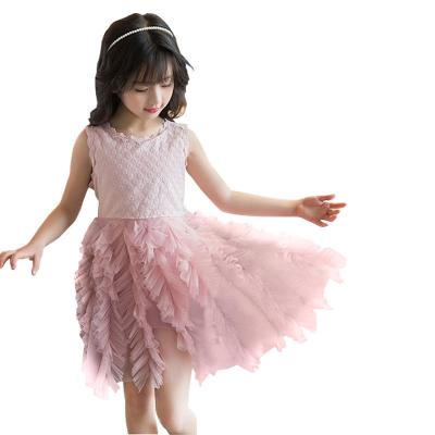 China Cute Kids Children Girls Tutu Dresses Princess Tulle Layer Dress Party Formal Wedding Summer Comfy Soft Sleeveless Bow Viable for sale