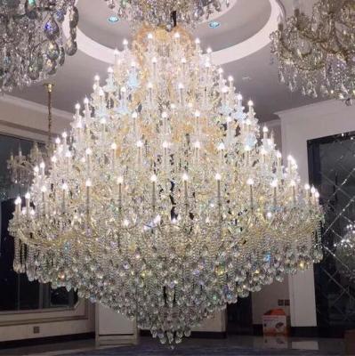 China Latest Taircase Crystal Ceiling Chandelier Light Contemporane Meerosee Modern Brass Pendant Light MD87087 for sale