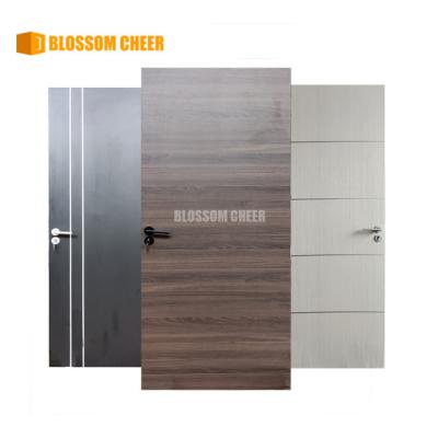 China Sound Insulation Factory Direct Sale Interior Design Melamine Panel Oak Internal MDF Composited White Wooden Door en venta