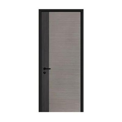 China Modern solid wood melamine restaurant door home interior wooden frameless wooden door en venta