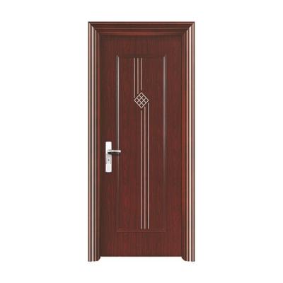 中国 Modern Door Fancy Waterproof Cherry Fiberglass Leaf Door Wooden Door 販売のため