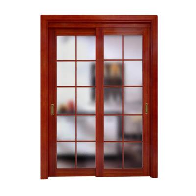 China Modern Chinese Red Wooden Sliding Door Designs In Philippines Used Tinted Sliding Glass Doors Sale for sale