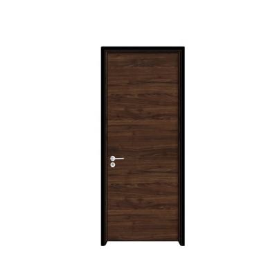 China Modern Doors Modern Interior Soft Narrow Slab Black Set Rustic Swing Wood Barn Door for sale