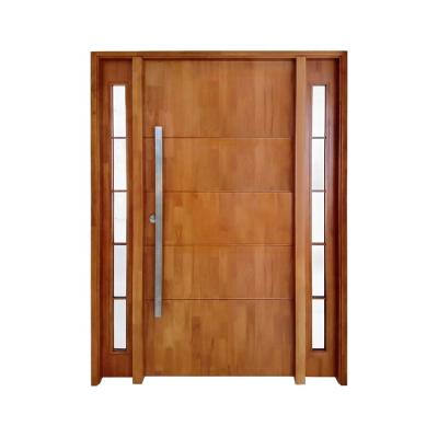 China Traditional Modern Luxury Apartment Entrance Hotel Room Front Door Wood Wooden Front Doors for sale