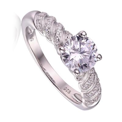 China Fashionable Good Quality Luxury Women 925 Sterling Silver Ring Zircon Jewelry Silver Rings for sale