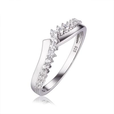 China Cute 925 Sterling Silver Rings For Girls Ladies Simple Rings Jewelry Women Custom Ring for sale