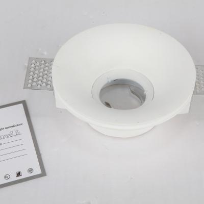 China Modern Hot Sale Modern White Attractive Round Ceiling Recessed Trimless GU10 Plaster Led Down Light Lamps for sale