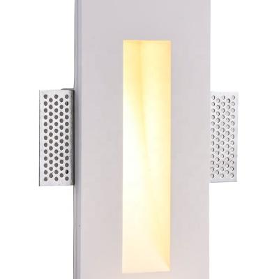 China Modern Modern Hour Square Amazon Decorative Gypsum Plaster Led Step Wall Light Sconce Bracket Light Recessed Stair Led Wall Lamp for sale