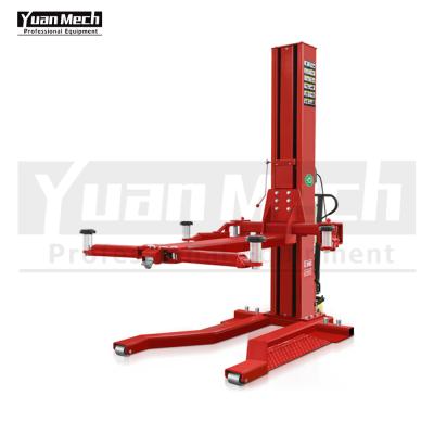 China YaunMech New Design A-1527 Single Post Portable Car Lift Machine For Lifting Vehical 2700kg for sale