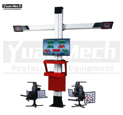 China Wheel Angles Professional YuanMech 3D Wheel Aligner Aligner Measuring Machine for sale