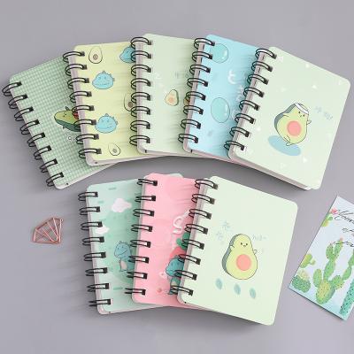 China Mini Cartoon Rollover Reel This Student A7 Portable Pocket Diary Notebook Notepad Notebook for sale