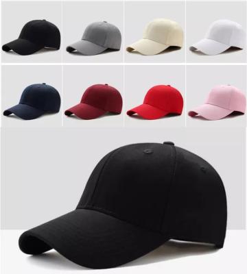 China Custom JOINT Logo Black Blank Plain Cotton 6 Panel Baseball Cap for sale