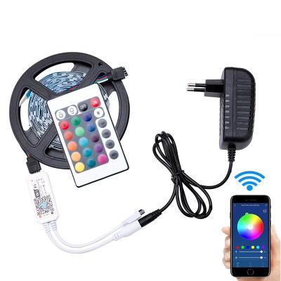 China Magic Home Warehouse 12V 5050 RGB 5m Strip Lighting Wifi Control Led Lights Strip for sale