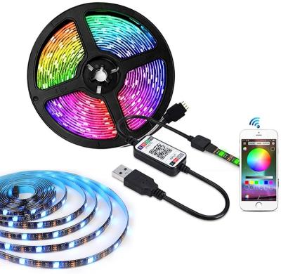 China USB TV Factory Promotion SMD 5050 RGB Strip Light Backlight Strip Lamp with Music Controller for sale