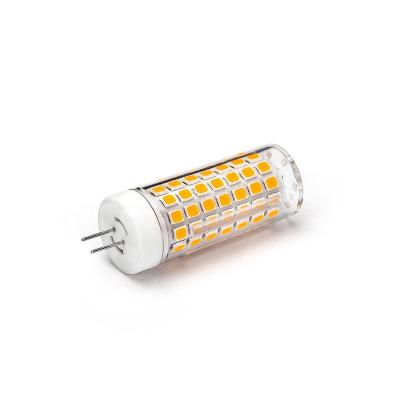 China Crystal Lamp Factory Outlet No Flicker 2835smd 220V 230V 240V Ceramic PC 6W G4 LED Bulb for sale